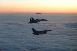 F-16 escorts Russian military aircraft