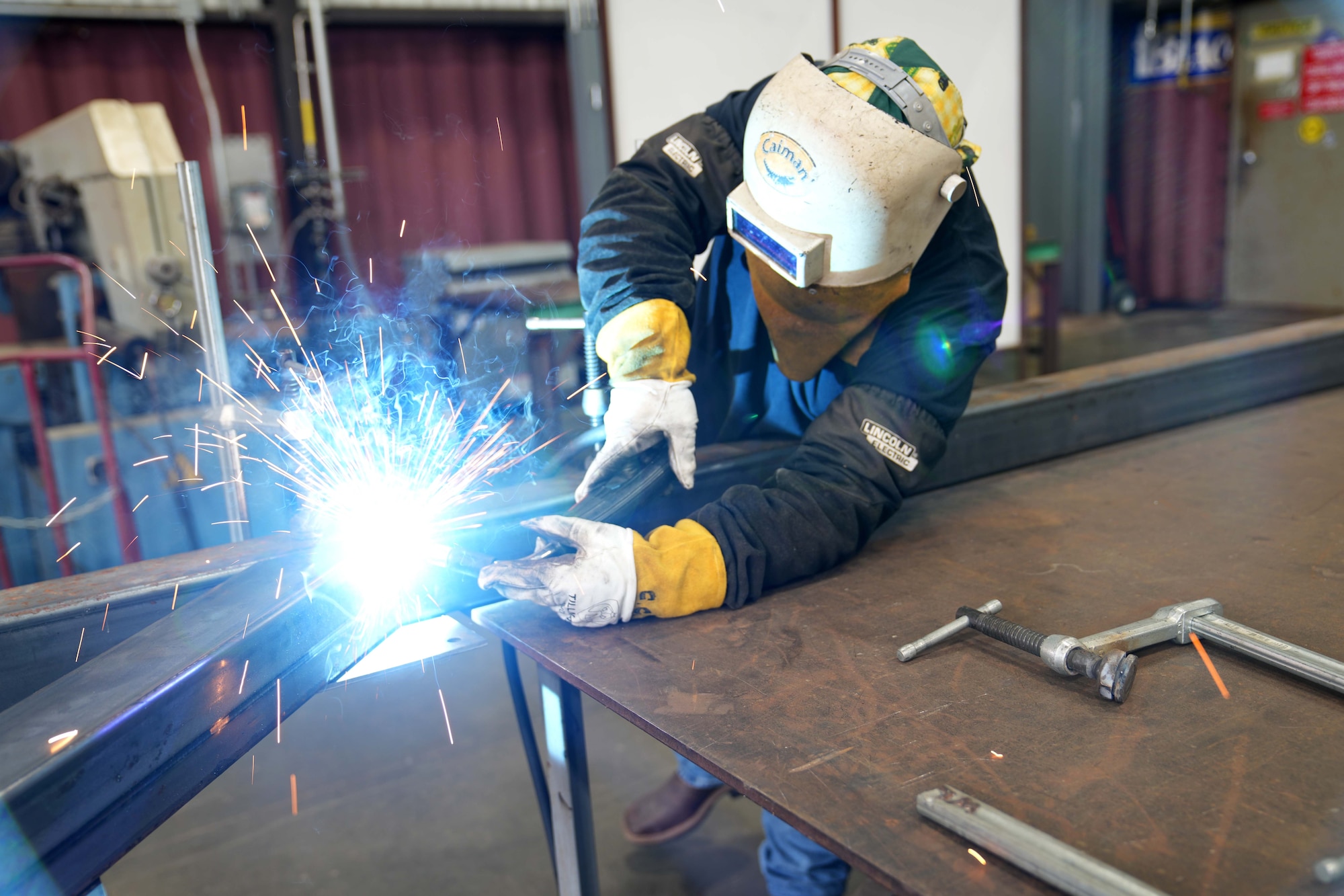 Man welding