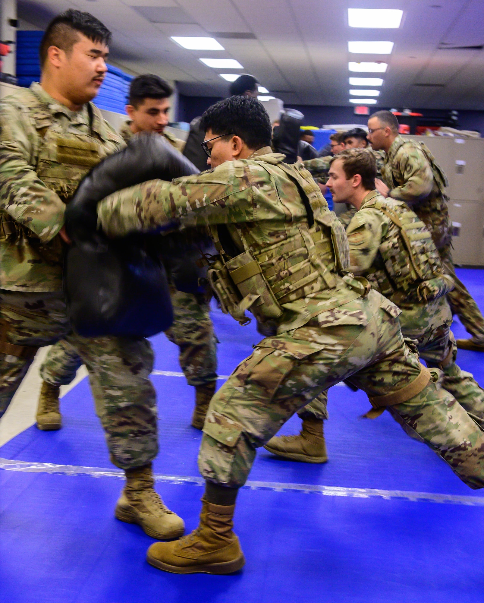 Service members strike cushion
