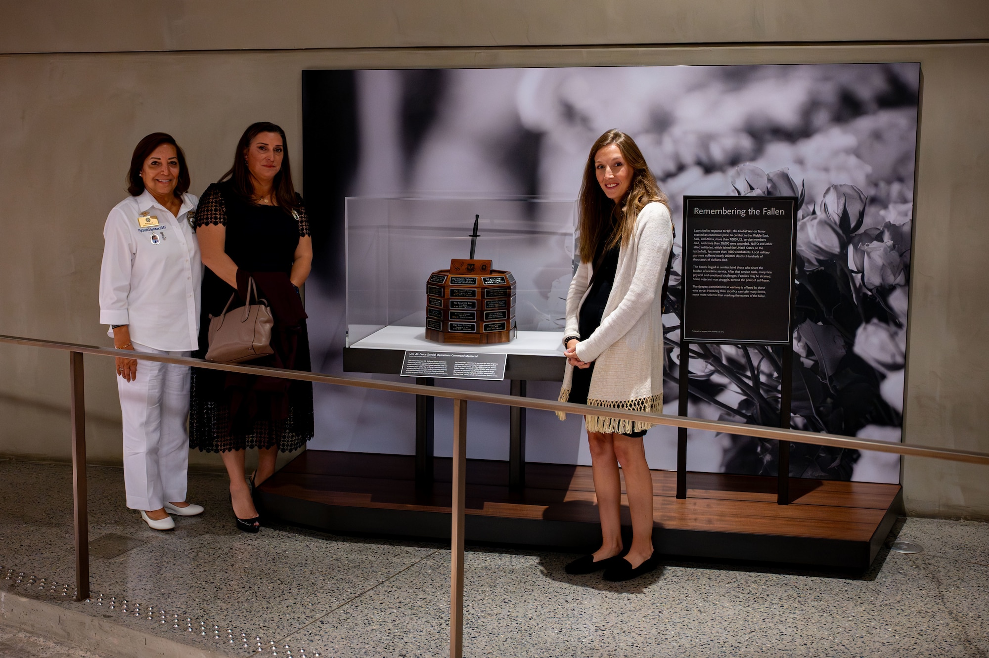 In partnership with the 9/11 Memorial & Museum, AFSOC held a dedication ceremony for the installation, which honors AFSOC members who died in combat during the war on terrorism.