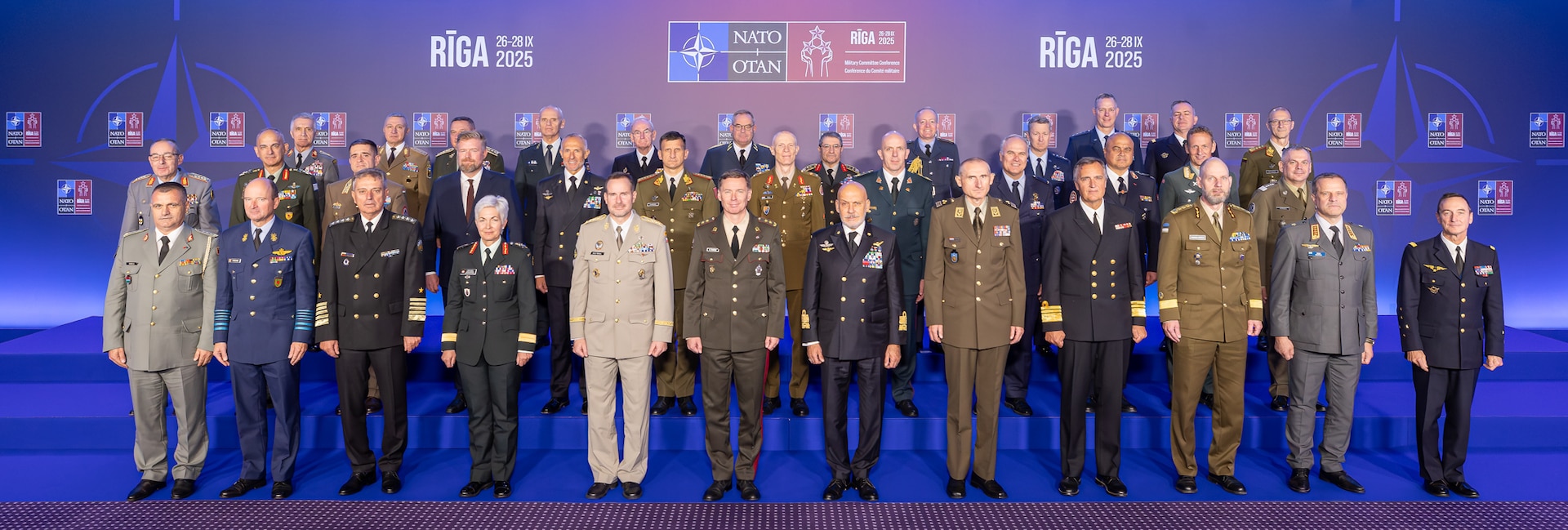 Family Photo of Allied Military Representatives