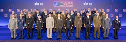 Family Photo of Allied Military Representatives