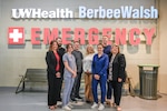 U.S. Airmen with the Wisconsin Air National Guard's 115th Medical Group work with UW Health hospital staff in Madison, Wisconsin, Sept. 13, 2025 as part of their training affiliation agreement. It was the first day of the program, where the Airmen began by observing in the emergency department, burn unit or the trauma lifecare unit.
