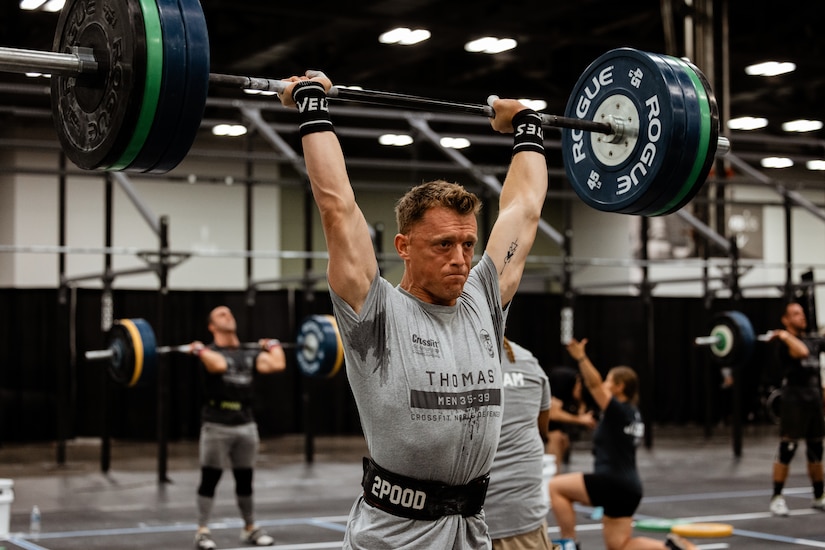 1st Lt. Erik Thomas competes during the 2025 CrossFit Games