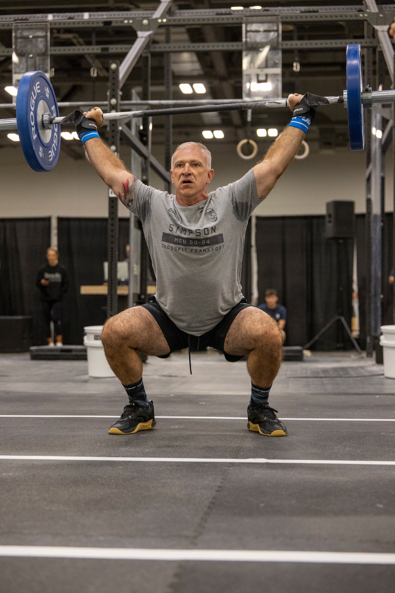 Col. Eddie Simpson competes during the 2025 CrossFit Games in Columbus