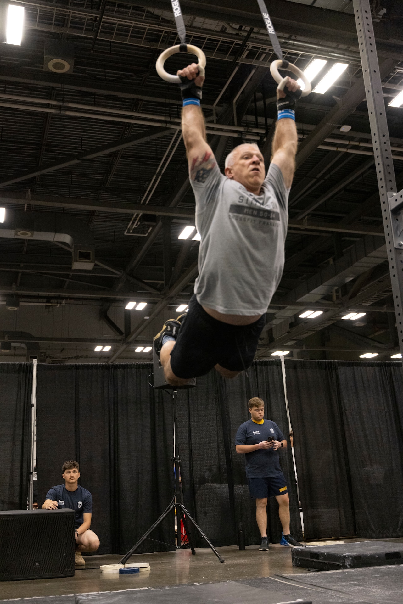 Col. Eddie Simpson competes during the 2025 CrossFit Games in Columbus