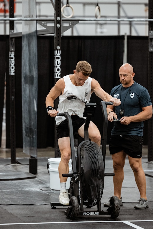 1st Lt. Erik Thomas competes during the 2025 CrossFit Games in Columbus