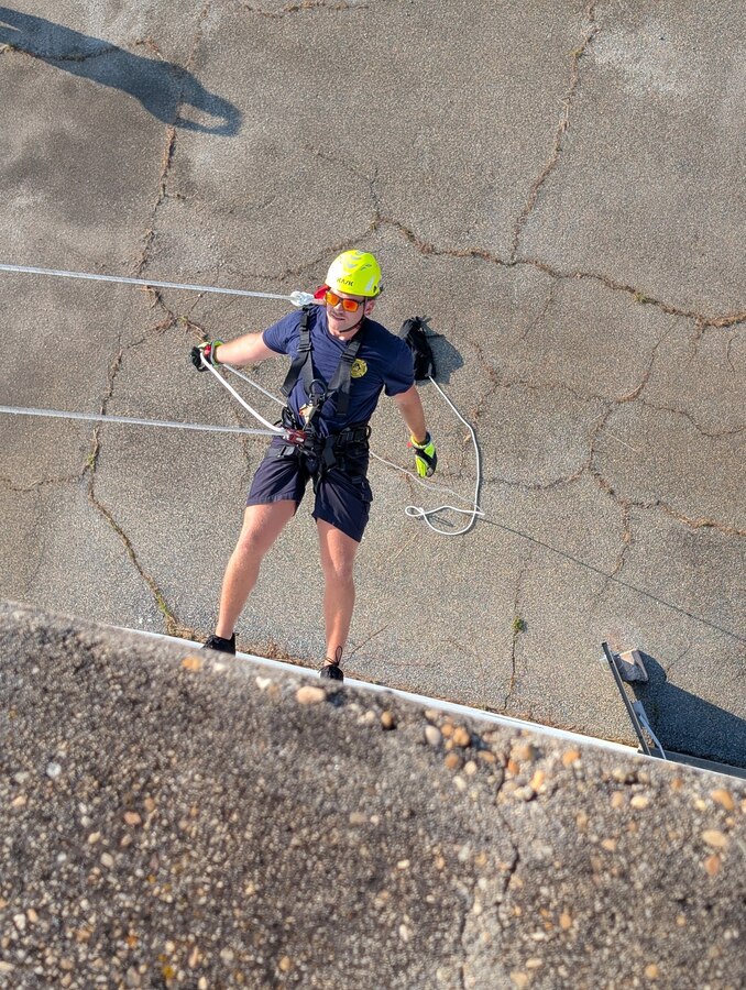 Fire Department personnel conduct CMC Rescue Clutch training