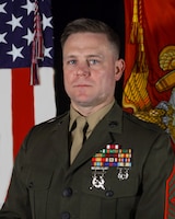 U.S. Marine Corps MSgt. Joshua St. Germain, the recruiting instructor, Prior Service Recruiting, 4th Marine Corps District. (U.S. Marine Corps photo by Cpl. Nicholas Johnson)