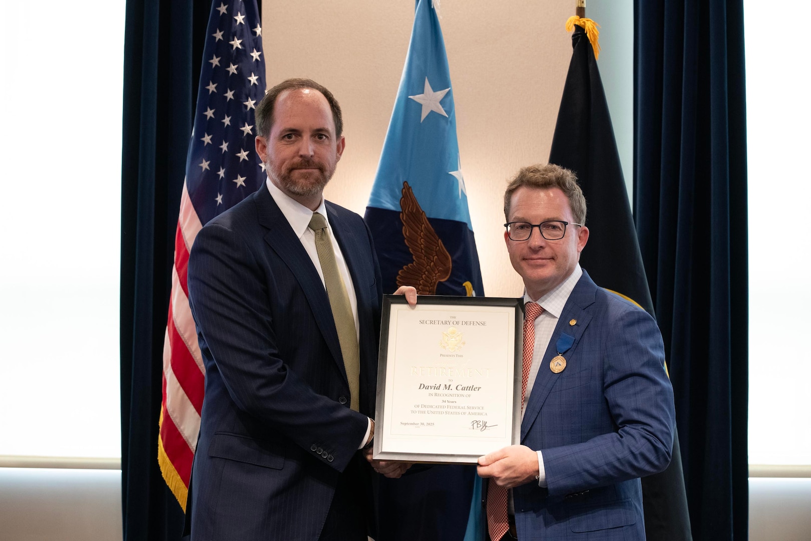 Director David Cattler's retirement ceremony