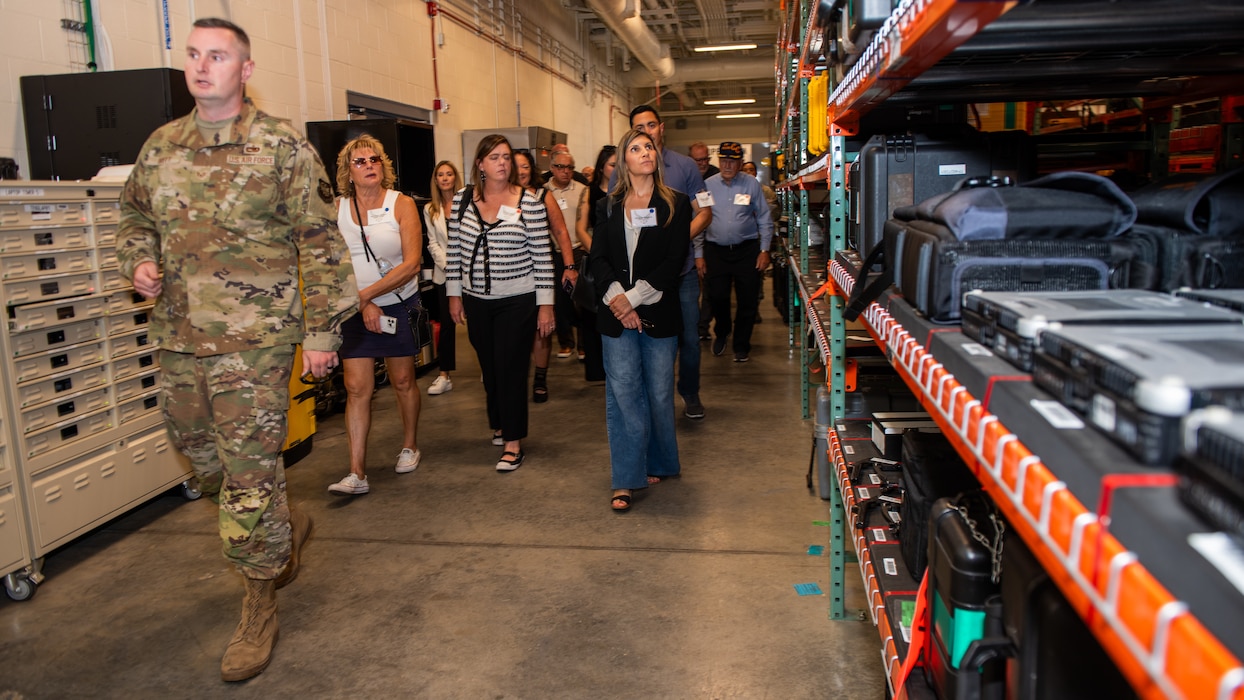 Airman gives tour to honorary commanders