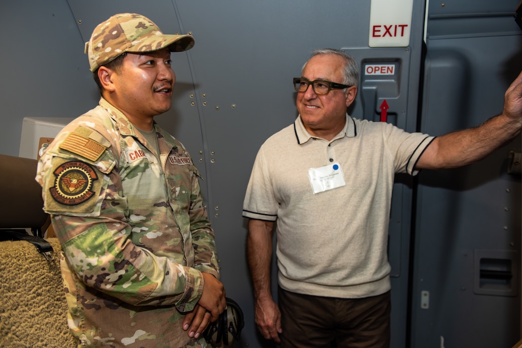 Airman gives tour to honorary commander