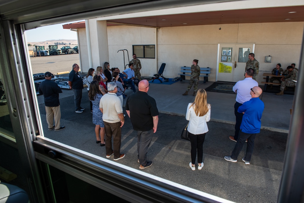 Airman gives tour to honorary commanders
