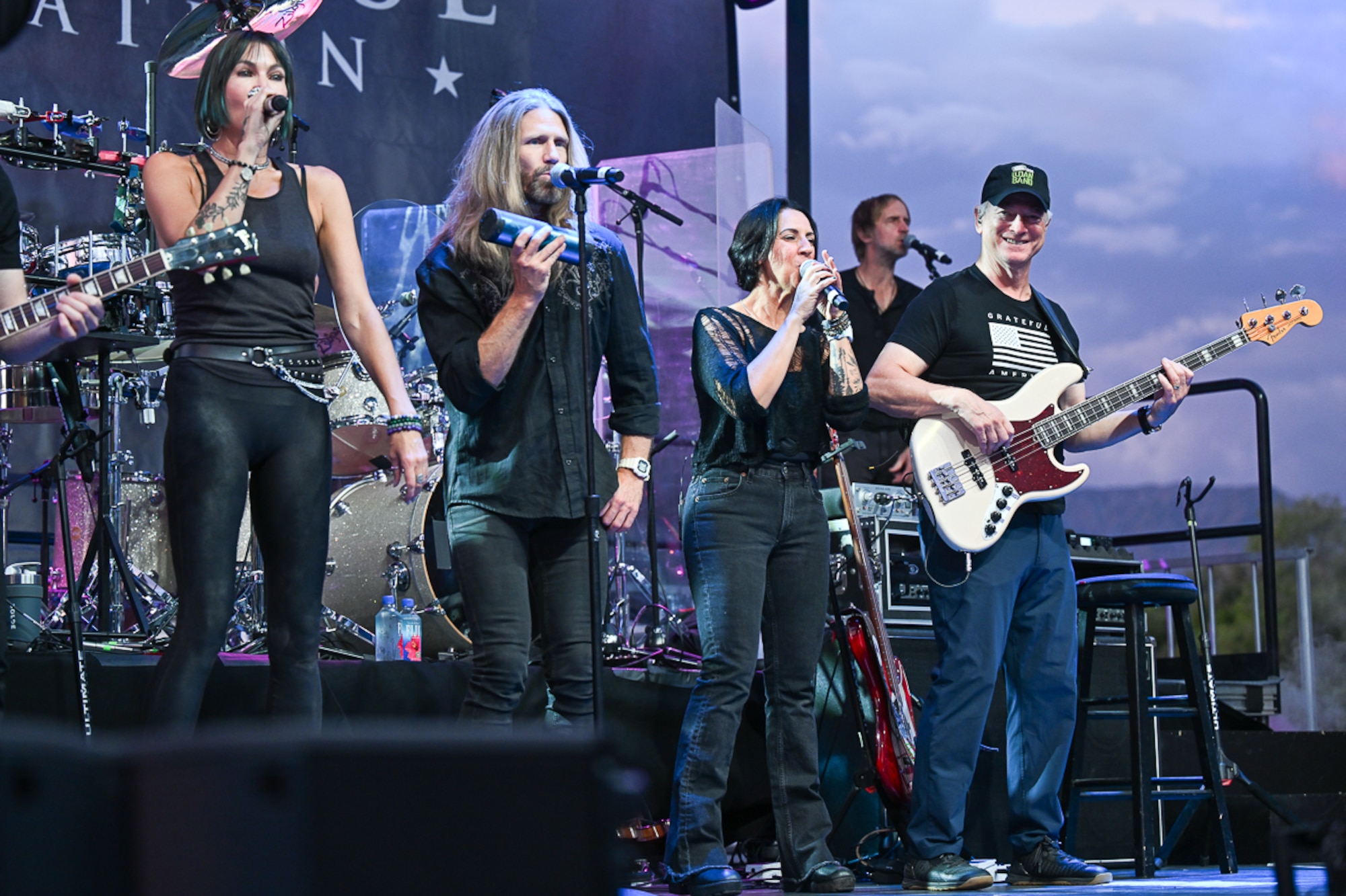 The Lt. Dan Band performs.