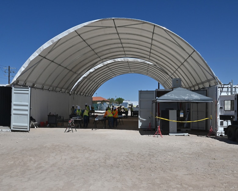 Known as the “Ghost Factory”, the on-site construction facility allows contractors to create roofing trusses as needed from cold-rolled steel. This results in cost savings by eliminating the need to transport completed trusses, and helps prevent manufacturing delays, as trusses are produced as needed based on each building’s progress.