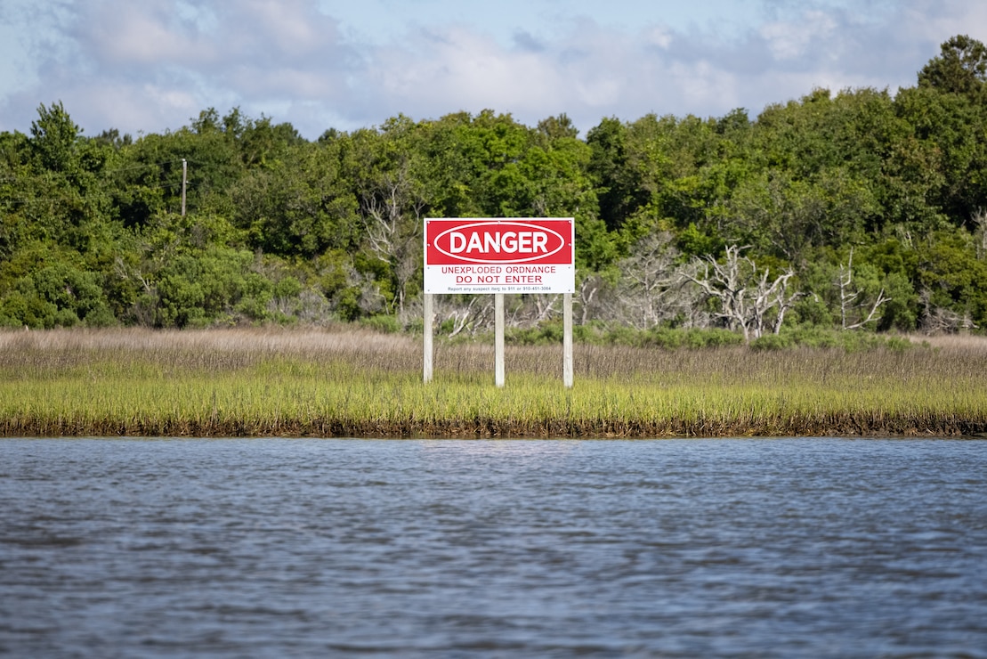 Local Media Tour the Dangers of Browns Island on Camp Lejeune