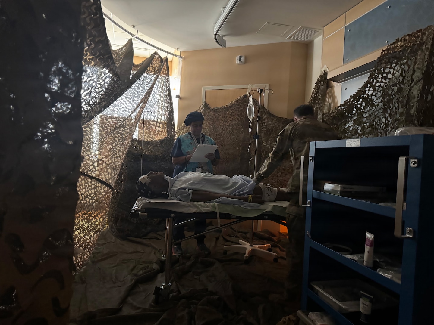 Nurses of the A.T. Augusta Military Medical Center (ATAMMC) experience realistic scenarios during the Individual Critical Task Lists (ICTL) training March 27, 2026. Through hands-on, scenario-based simulations, nurses were immersed in realistic field conditions, reinforcing their ability to deliver high-quality care in high-pressure and austere environments.