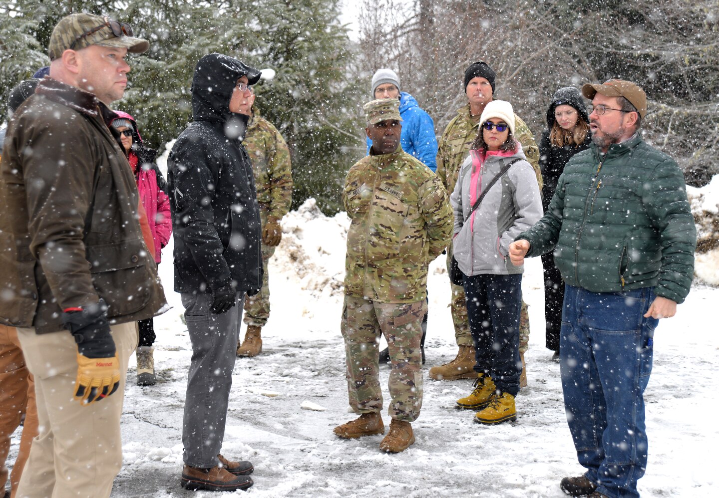 The Assistant Secretary of the Army for Civil Works, Adam Telle, visited Juneau last week to observe the US Army Corps of Engineers (USACE) ongoing solutions to address flooding ahead of the annual Mendenhall Glacier Outburst Flooding Events, also known as GLOFs.