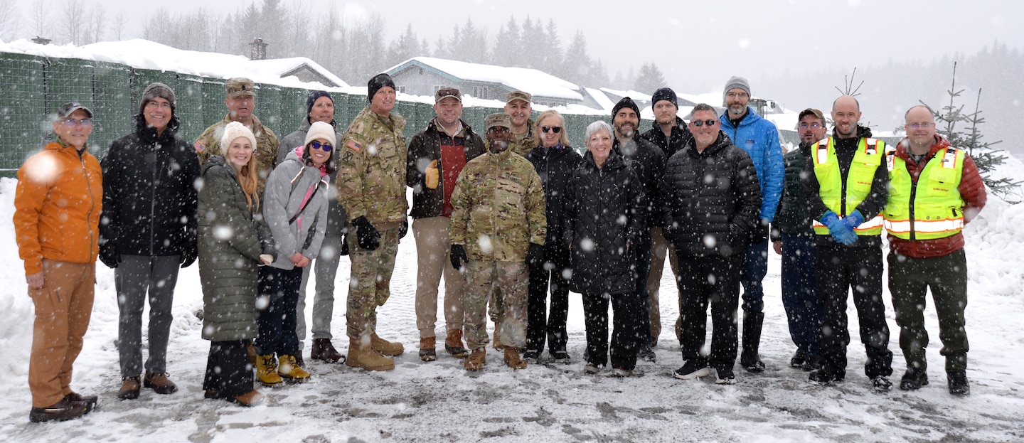 The Assistant Secretary of the Army for Civil Works, Adam Telle, visited Juneau last week to observe the US Army Corps of Engineers (USACE) ongoing solutions to address flooding ahead of the annual Mendenhall Glacier Outburst Flooding Events, also known as GLOFs.