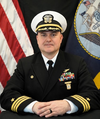 WHIDBEY ISLAND, Wash. -- Official portrait of Cmdr. Kirtley N. Yeiser. (U.S. Navy photo)