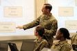 U.S. Army Staff Sgt. Leo Malfara, a Basic Leader Course (BLC) facilitator with 3rd Battalion, 166th Regiment - Regional Training Institute, Pennsylvania Army National Guard, provides classroom training to BLC students at Fort Indiantown Gap, Pa. March 31, 2026. (U.S. Army National Guard photo by Sgt. 1st Class Shane Smith)