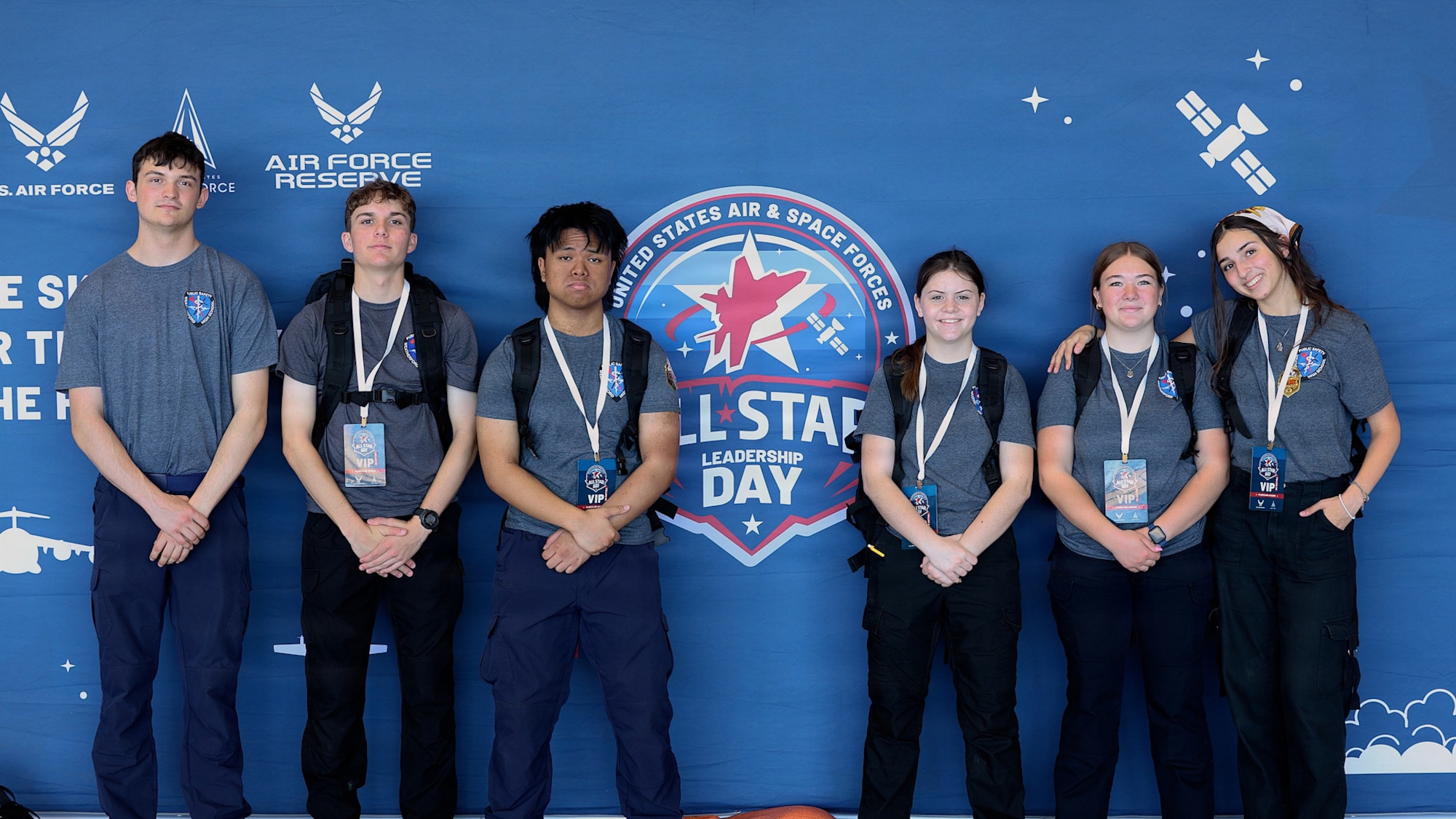High school students from around Texoma participate in a scavenger hunt during All-Star Leadership Day at Sheppard Air Force Base