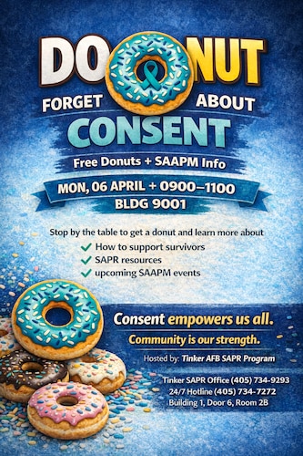 Flyer with doughnuts