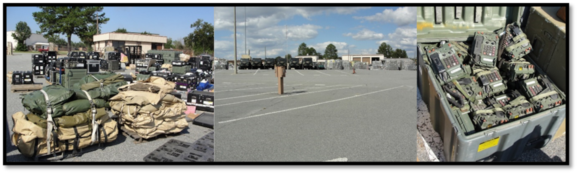 The 5th Combat Communication Group optimizes deployment cargo area to ensure units can efficiently deploy tactical communications and mobile air traffic control (ATC) systems across the full spectrum of operations for the nation. (U.S. Air Force illustration by Lt. Col. Gilberto S. Perez)