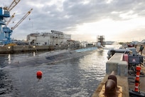 Norfolk Naval Shipyard Undocks USS John Warner