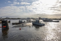 Norfolk Naval Shipyard Undocks USS John Warner