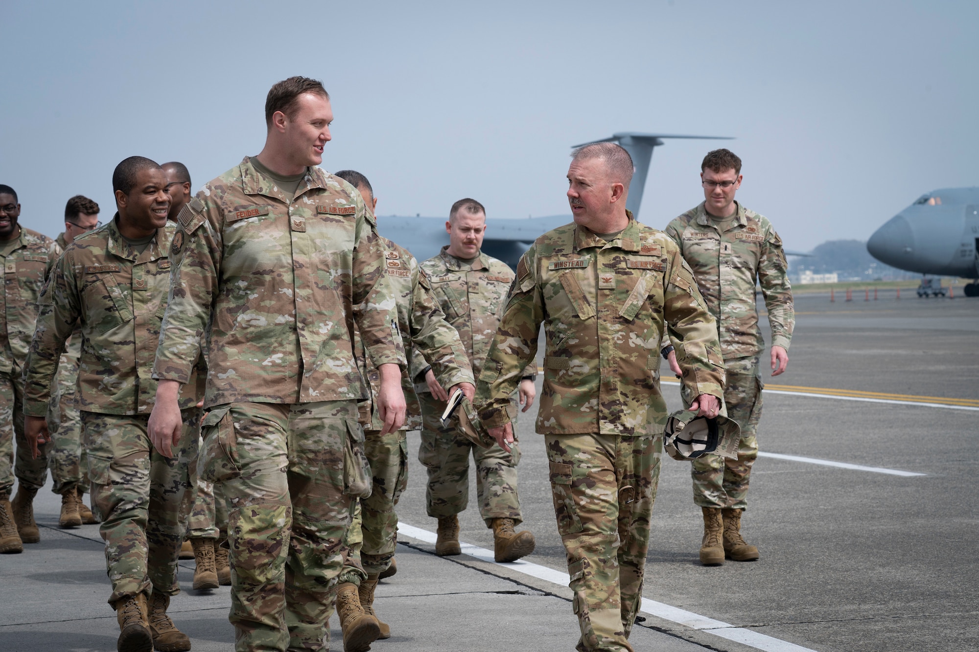 The visit provided senior leadership with insight into air mobility operations across the Western Pacific.