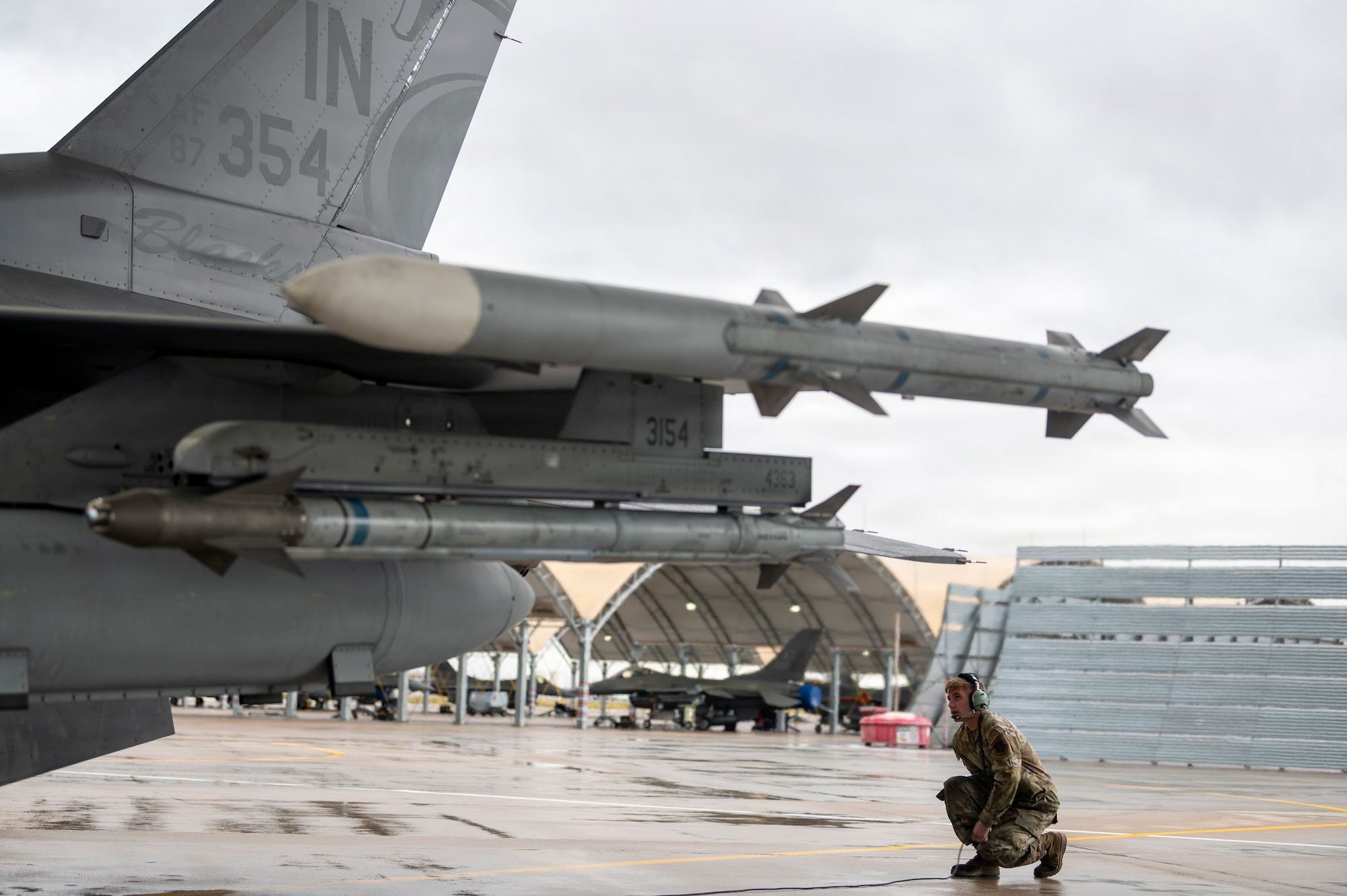 Crew chief on the flightline.