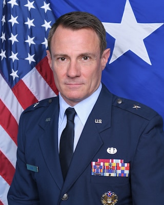 Brig. Gen. Matthew F. Blue serves as the Assistant Adjutant General for the District of Columbia National Guard, leading over 3,000 Air and Army Guardsmen. He is responsible for ensuring the readiness of the Guard's fighter, airlift, and support forces for global missions, the defense of the Nation's Capital, and local emergency response. As a principal advisor to the Commanding General, he oversees strategic planning, logistics, and personnel. Brig. Gen. Blue also plays a key role in high-visibility operations, leading congressional engagement and assisting in the execution of the President’s "DC Safe and Beautiful" mission.