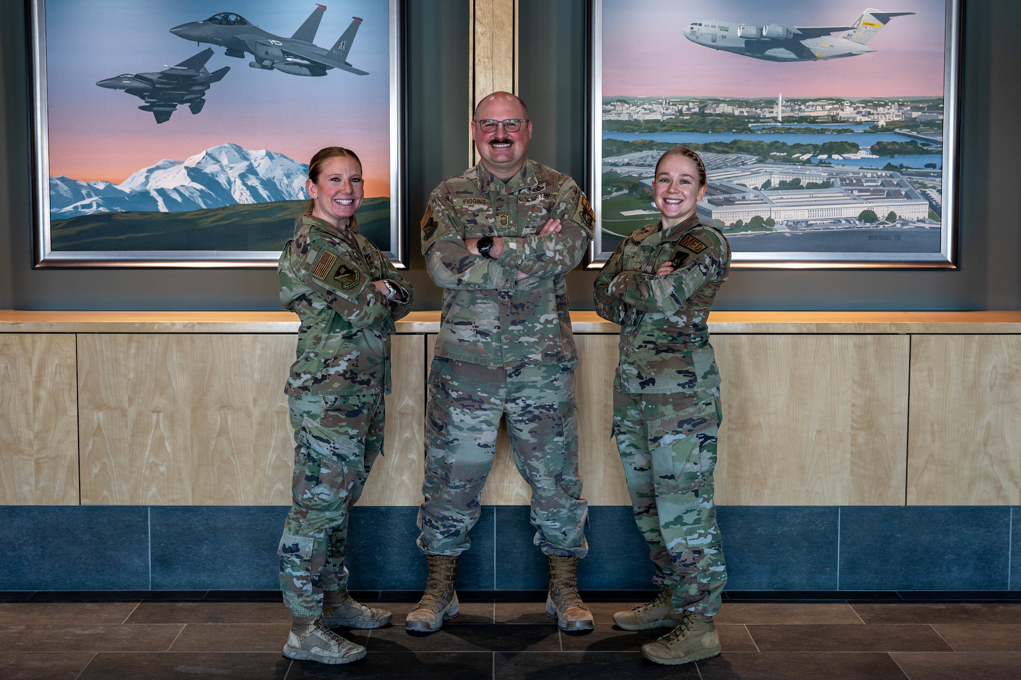 JBER PDC members stand for photo