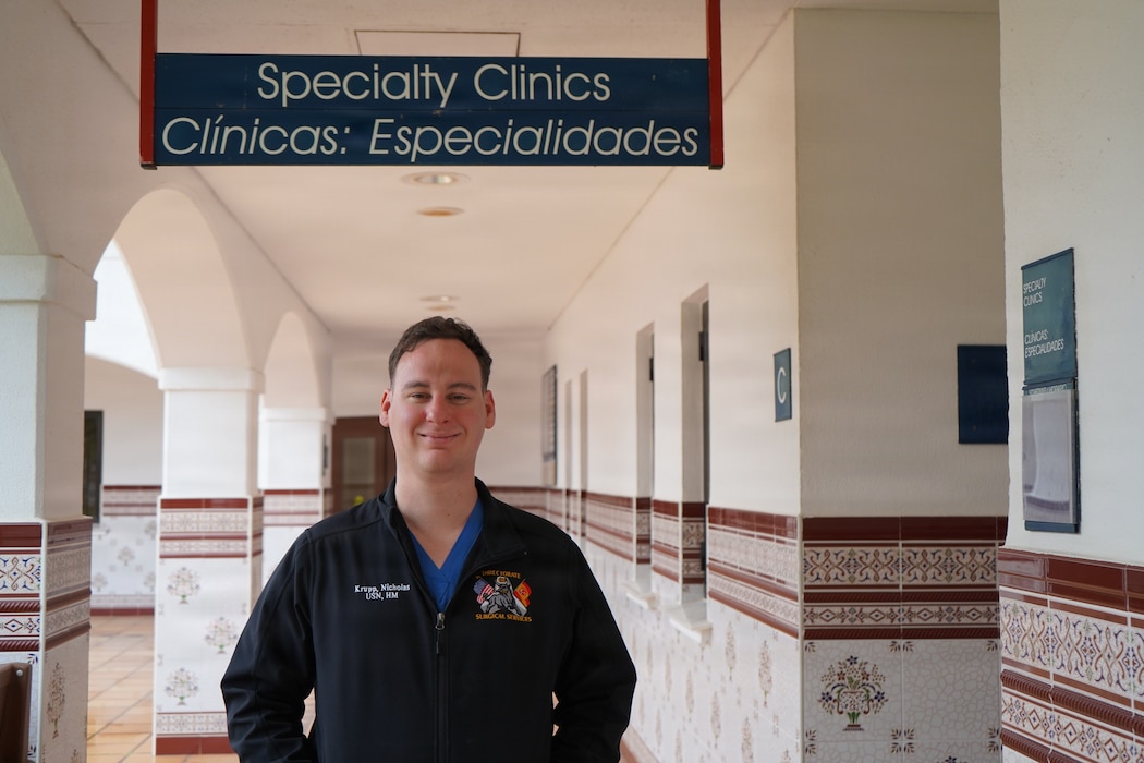 260201-N-FT324-4895. ROTA, Spain (February 1, 2026). Hospital Corpsman 2nd Class Nicholas Krupp, a native of Laplace, Louisiana, assigned to Navy Medicine Readiness and Training Command Rota, serves as an orthopedic technician, providing specialized musculoskeletal care to active duty service members, retirees, and beneficiaries in support of force health, recovery, and operational readiness. (U.S. Navy photo) (U.S. Navy photo by Lt. Cmdr. Alicia Sacks)