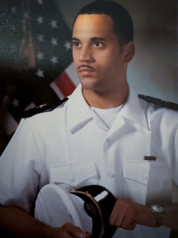 Officer Candidate Robert ‘Brian’ Conner as a BOOST (Broadened Opportunity for Officer Selection and Training) student in 1999.  (Courtesy photo provided by Capt. Conner / RELEASED)