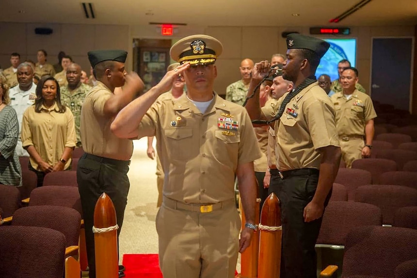 Cmdr. Robert ‘Brian’ Conner assumed command of Naval Computer and Telecommunications Station Hampton Roads in 2021.  He served as Commanding Officer from October until June 2023.  (Courtesy photo provided by Capt. Conner / RELEASED)