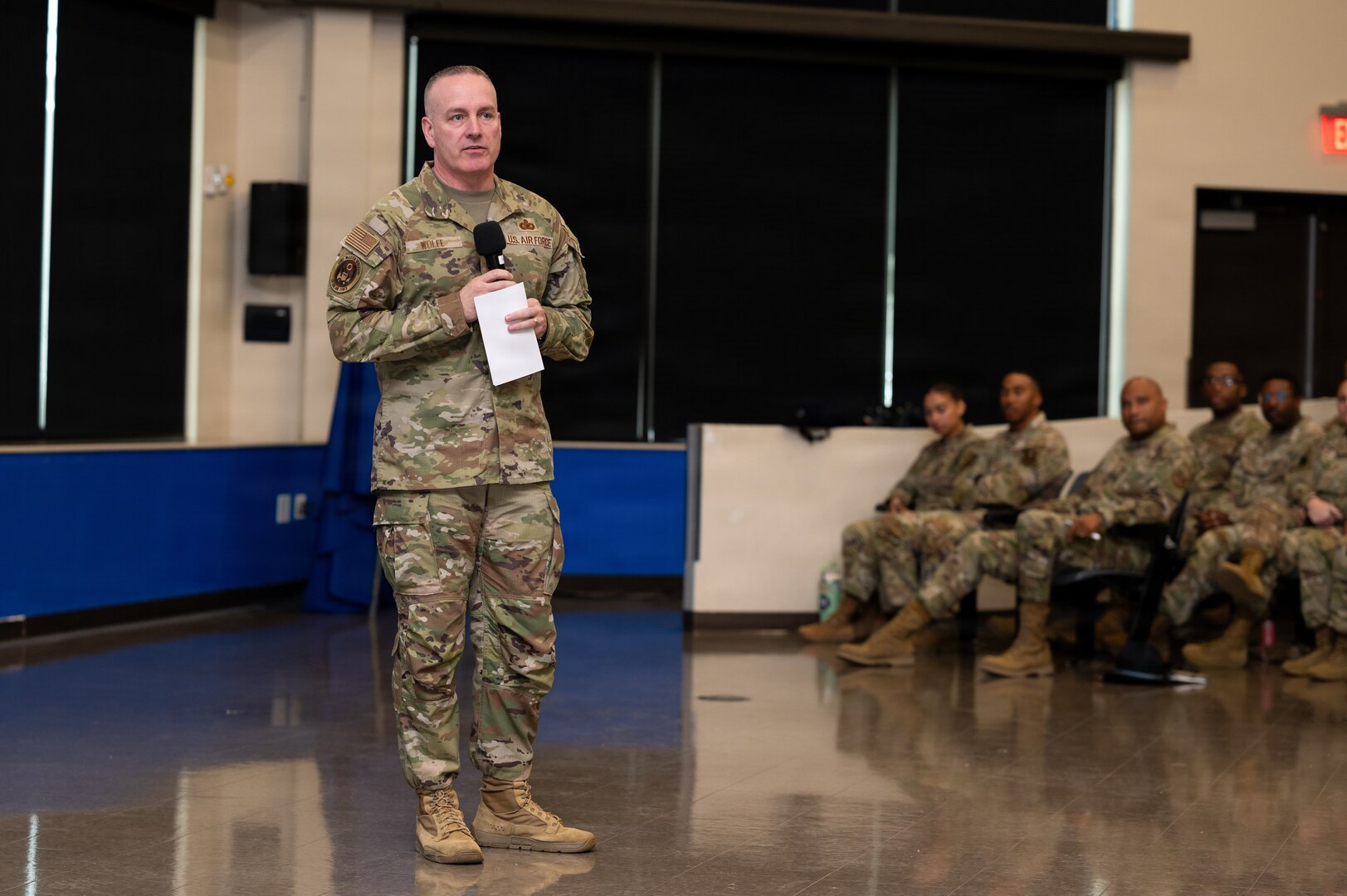 CMSAF David Wolfe holds all call