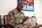 U.S. Air Force Staff Sergeant Linwood Fields, 559 Medical Squadron, noncommissioned officer in charge speaks with Jay Zemeheret, 559 Medical Squadron, licensed clinical social worker at Joint Base San Antonio-Randolph, Texas, March 4, 2026.