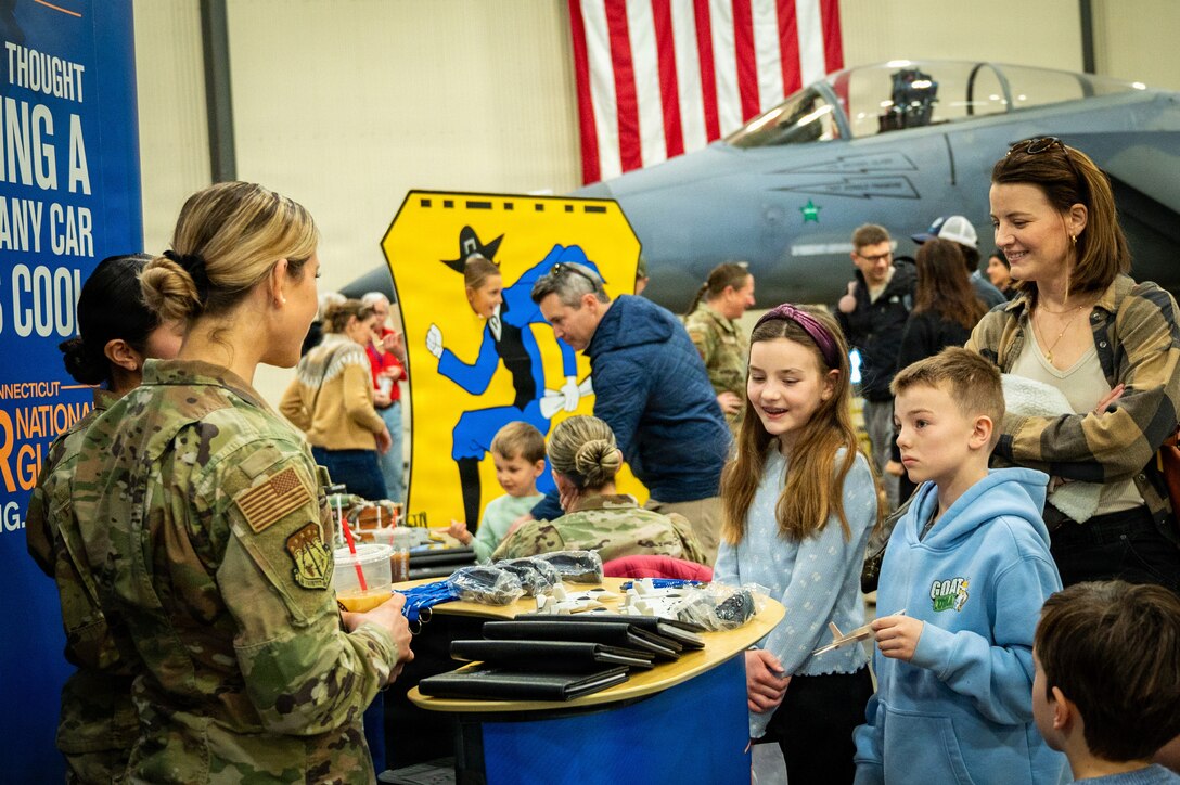 Members from the 103d Airlift Wing help inspire the next generation of aviators.