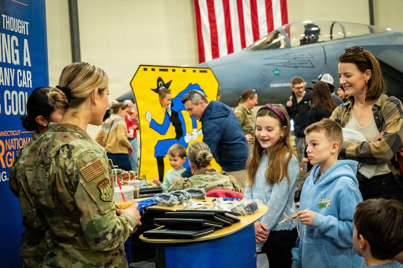 Members from the 103d Airlift Wing help inspire the next generation of aviators.