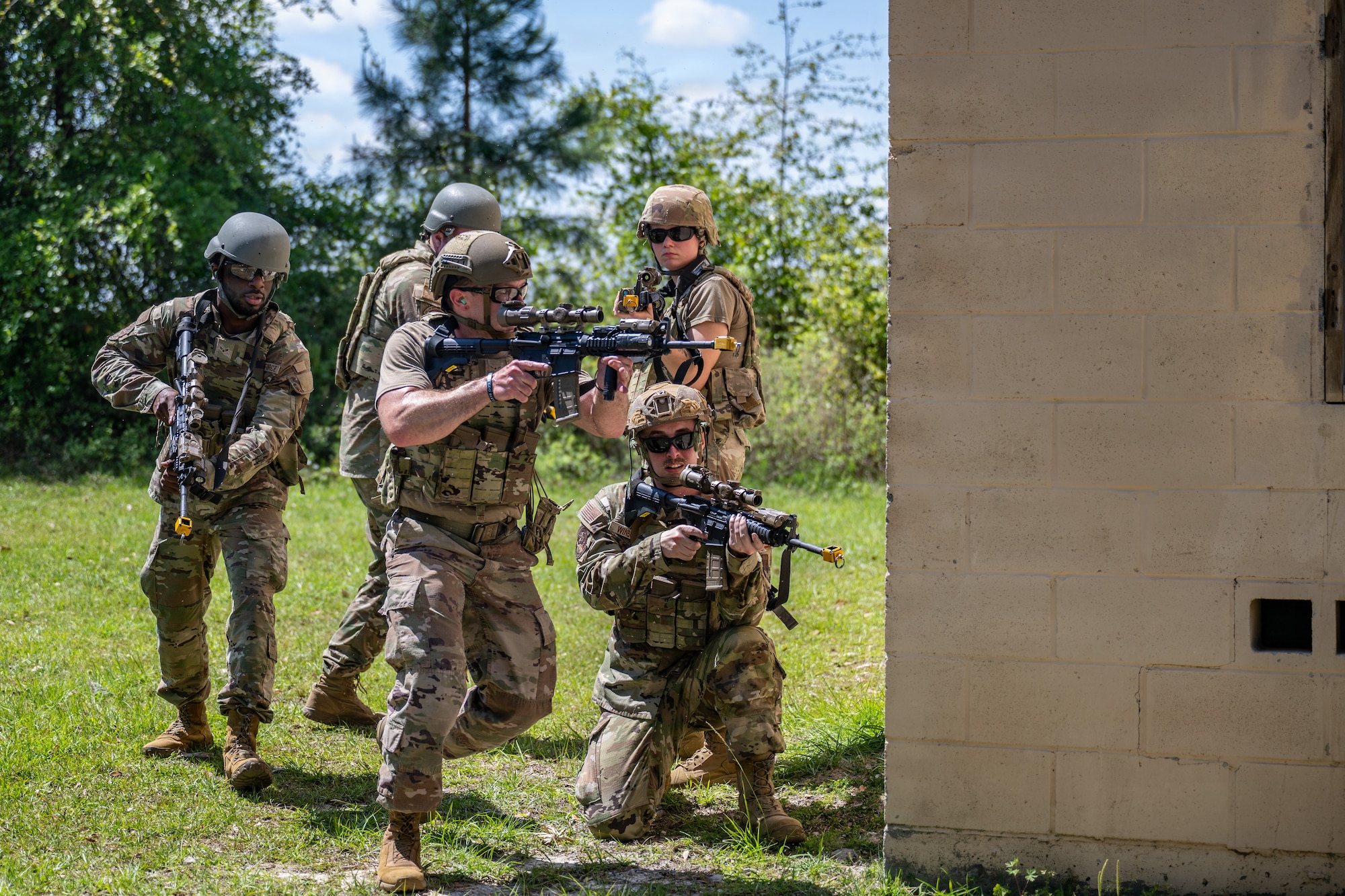 Participants from diverse career fields integrated their expertise while executing core tactics such as shooting, moving, and communicating as a unified team.