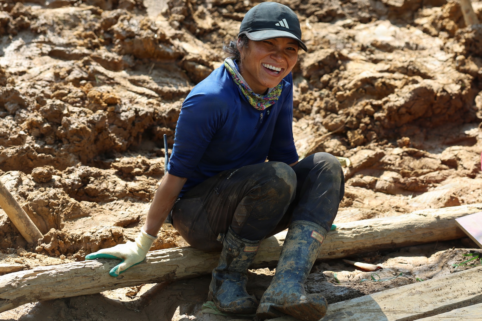 U.S. Air Force Staff Sgt. Saowalak Wester, linguist for Recovery Team 3, part of Defense POW/MIA Accounting Agency Joint Field Activity 26-3LA, rests during during recovery operations at a recovery site in Laos, March 23, 2026.