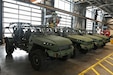 Several Infantry Squad Vehicles, or ISVs, have arrived at Fort Indiantown Gap as part of the 56th Stryker Brigade Combat Team’s conversion to a mobile brigade combat team. ISVs are lightweight, unarmored troop carriers designed to rapidly transport a nine-Soldier squad across varied terrain. (Pennsylvania National Guard photo by Brad Rhen)