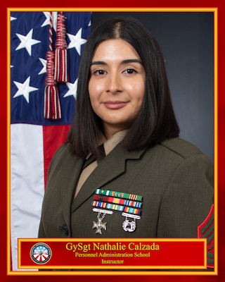 Portrait of Gunnery Sergeant Nathalie N. Calzada