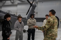 Airman answer foster teens questions