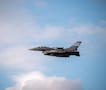 A U.S. Air Force F-16 Fighting Falcon aircraft takes off for a combat flight during Operation Epic Fury, March 29, 2026. (U.S. Air Force Photo)
