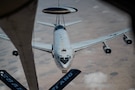 A U.S. Air Force E-3 Sentry AWACS aircraft flies in support of Operation Epic Fury, March 31, 2026. (U.S. Air Force photo)