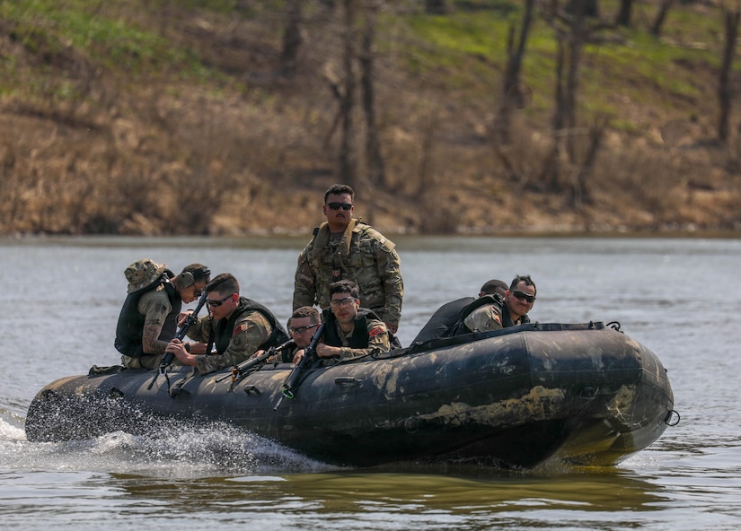 They assisted with the the Salt River Live Fire Exercise that challenged the Reserves Soldiers to shoot while in a moving Zodiac boat.