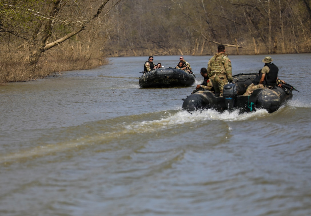 They assisted with the the Salt River Live Fire Exercise that challenged the Reserves Soldiers to shoot while in a moving Zodiac boat.